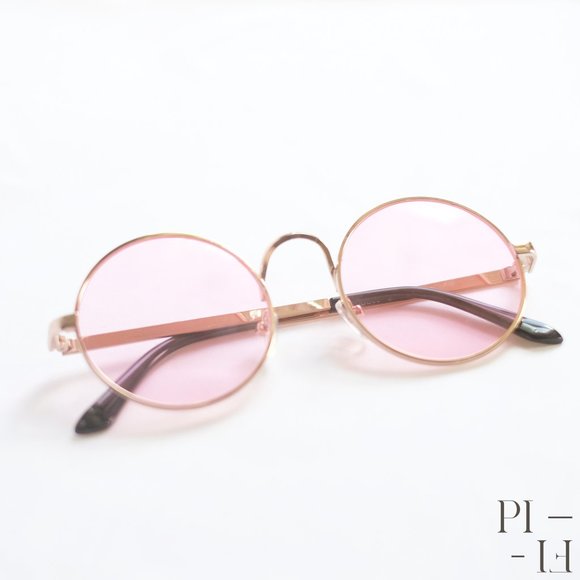 Retro adorable pink sunglasses - Picture 2 of 5